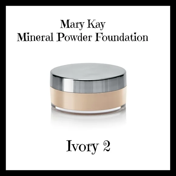 Discontinued Mary Kay Mineral Powder Foundation Ivory or  Last 1 ivory 2 mineral powder Mary kay display picture 1